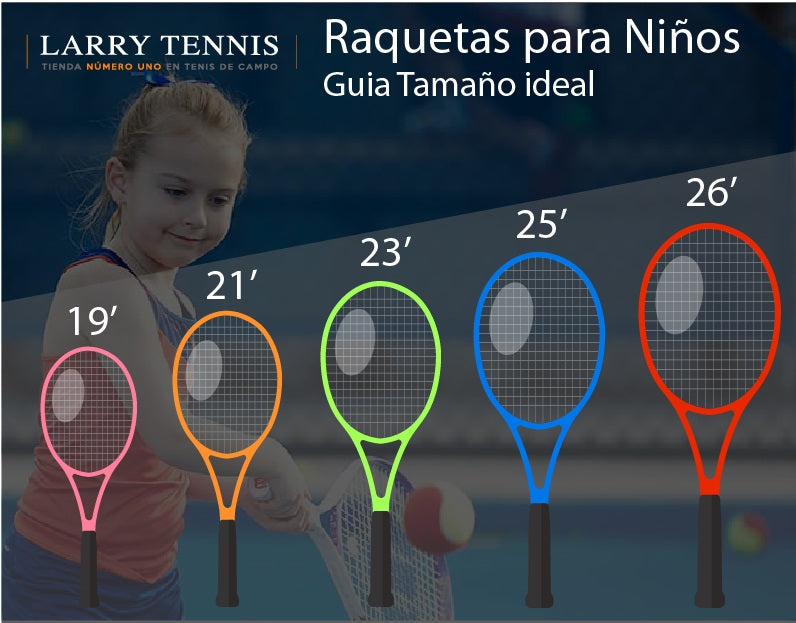 limpiar Viento fuerte medio Guía para elegir raqueta tenis niño – Larry Tennis