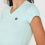 Camiseta Wilson Deslavada Dama- Verde Aqua