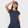 Camiseta Wilson Ultralight Dama- Azul Marino