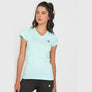 Camiseta Wilson Deslavada Dama- Verde Aqua