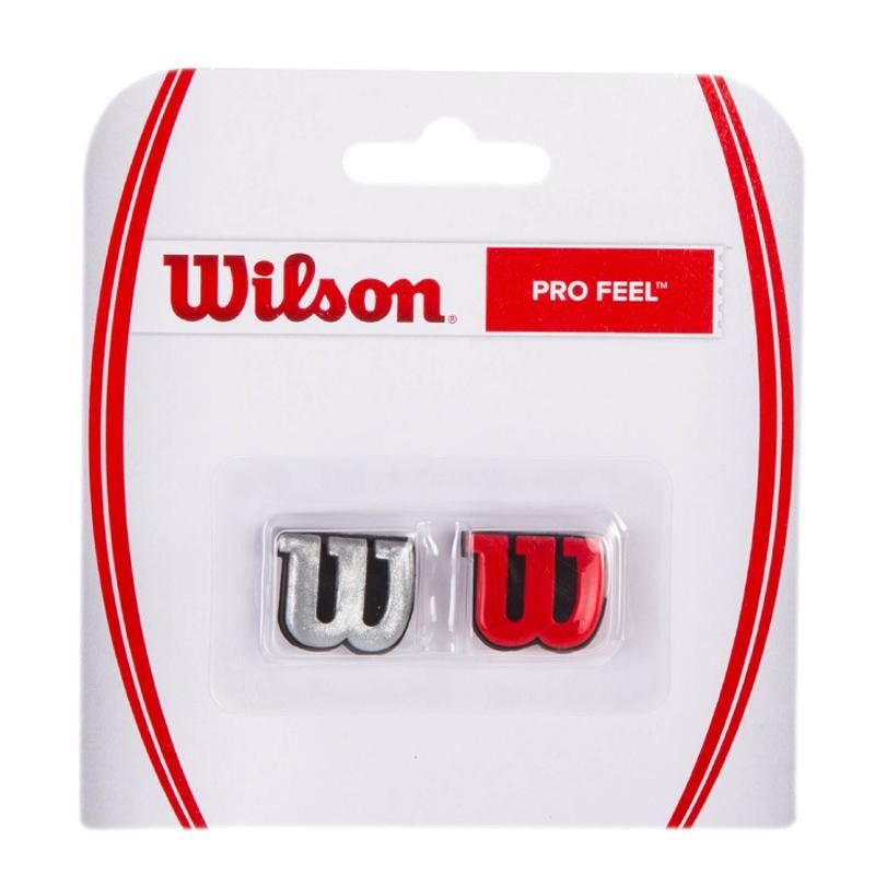 Antivibrador Wilson Pro Feel Rojo-plateado